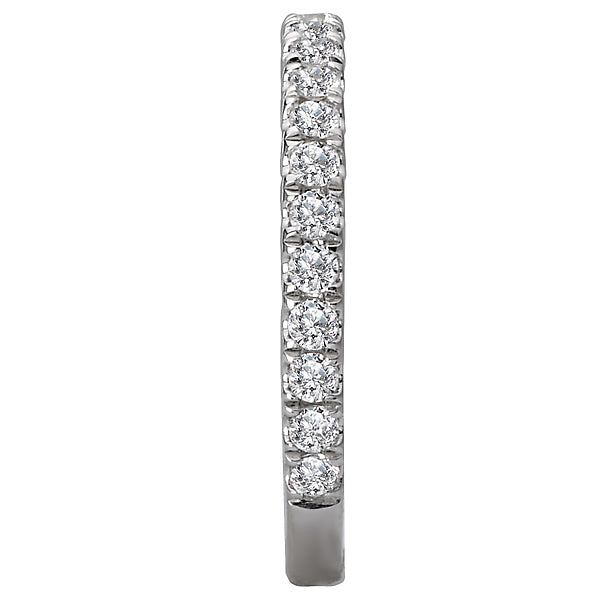 14K White Gold Romance Collection Wedding Band.