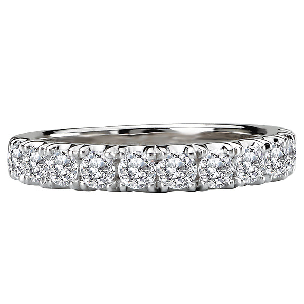 14K White Gold Romance Collection Wedding Band.