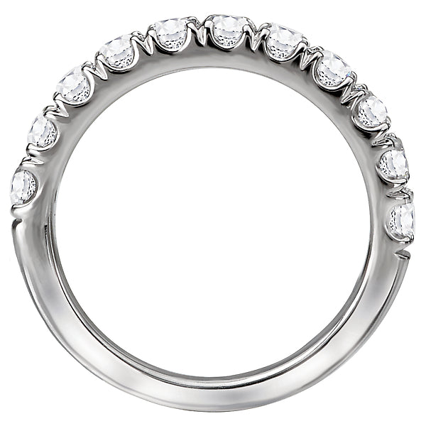 14K White Gold Romance Collection Wedding Band.