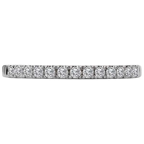 14K White Gold Romance Collection Wedding Band.