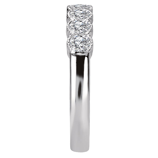 14K White Gold Romance Collection Wedding Band.