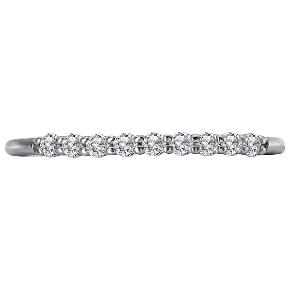 14K White Gold Romance Collection Wedding Band.