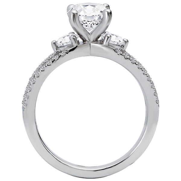 Split Shank Semi-Mount Romance Collection Wedding Ring.