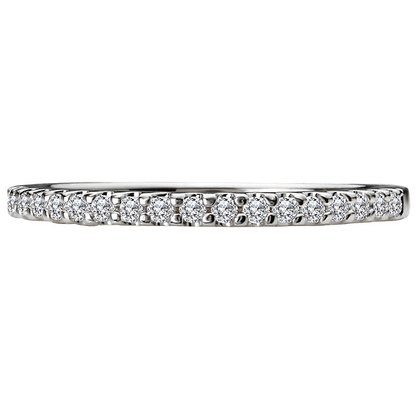 14K White Gold Romance Collection Wedding Band.