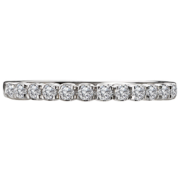 14K White Gold Romance Collection Wedding Band.