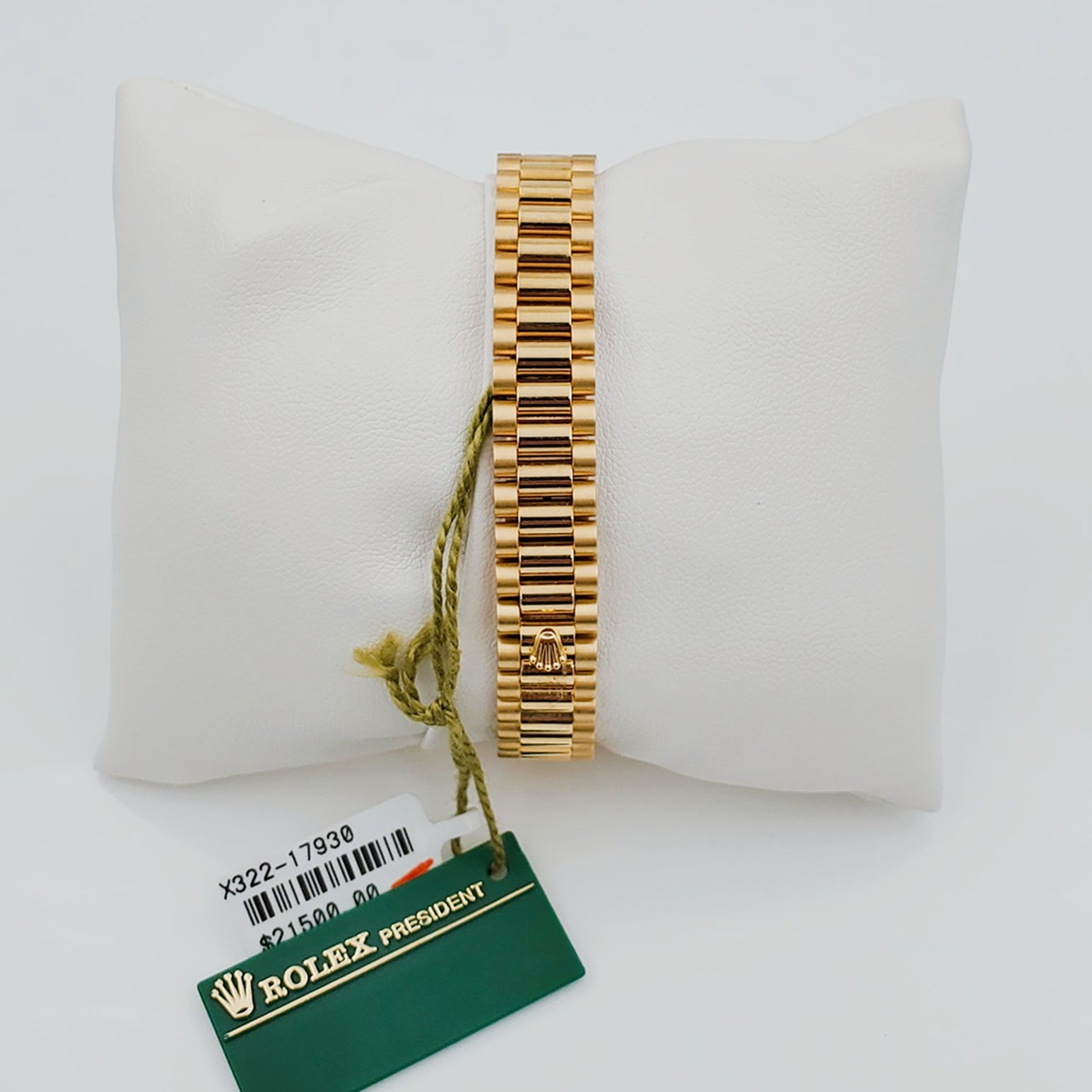 Ladies Rolex 26mm Presidential 18K Solid Yellow Gold Watch with Champagne Dial and Fluted Bezel. (NEW 69178)