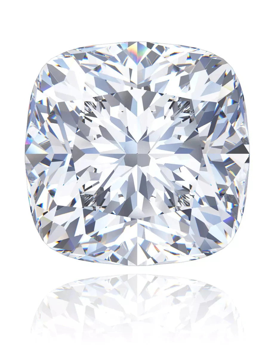 3.20 Carat GIA Certified SI2, Color K, Cushion Cut Natural Diamond.