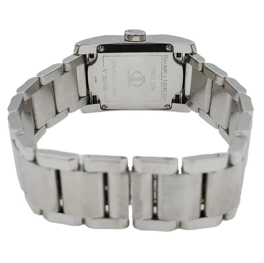Ladies Baume & Mercier Hampton Stainless Steel Watch with Diamond Mother of Pearl Diamond Dial. (Pre-Owned)