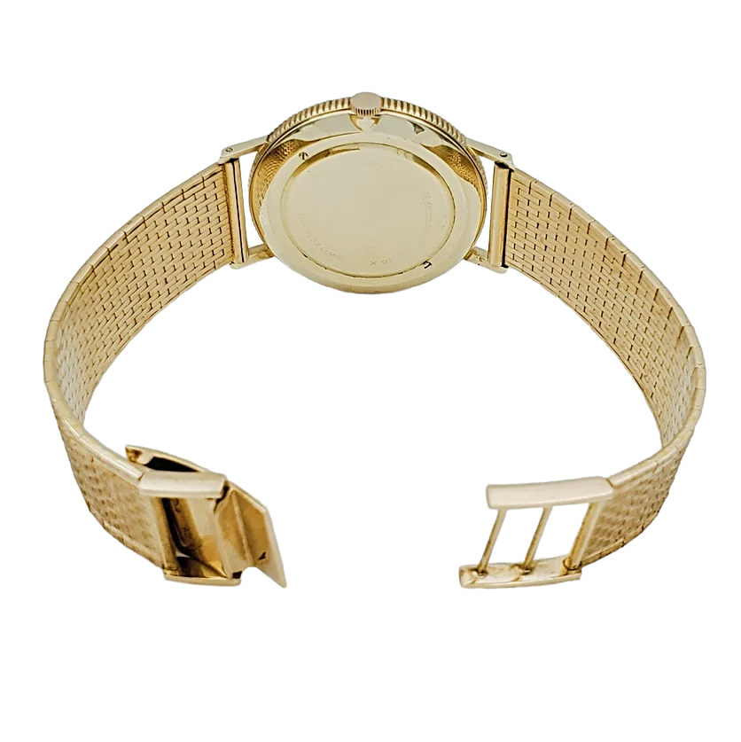 Ladies Lucien Piccard Liberty 18K Yellow Gold Coin Watch with Solid Gold Band. (Pre-Owned)