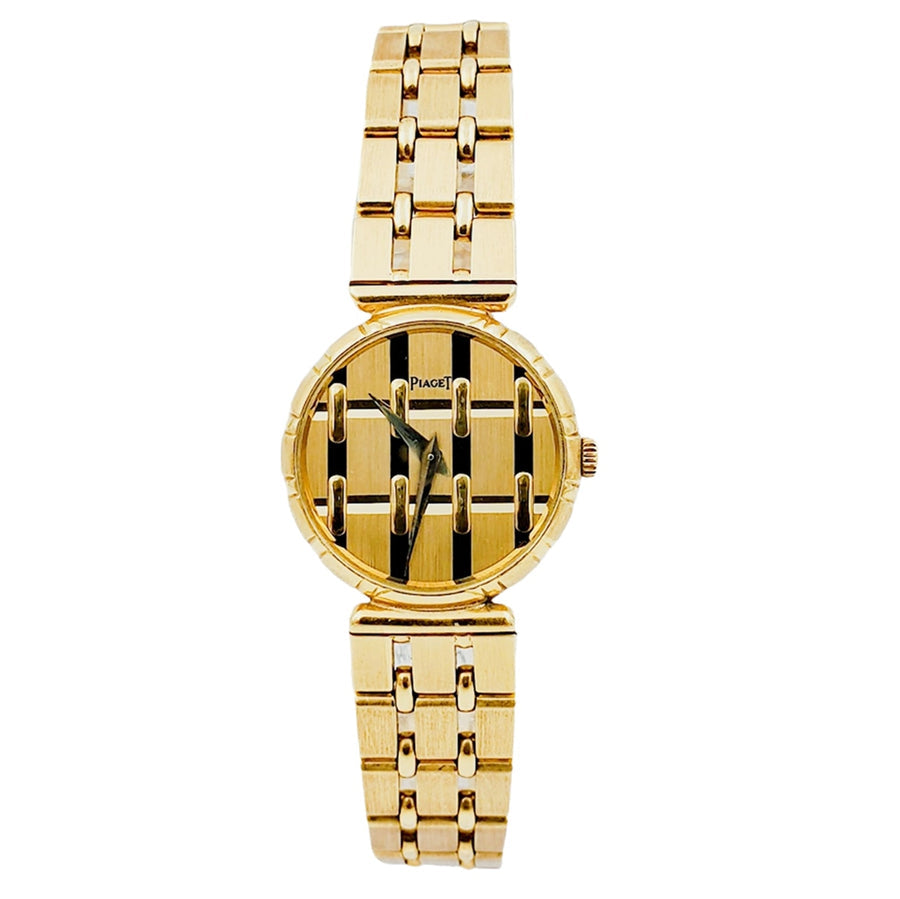 Ladies Piaget Vintage Solid 18K Solid Yellow Gold Band Watch with Gold Dial. (Pre-Owned)