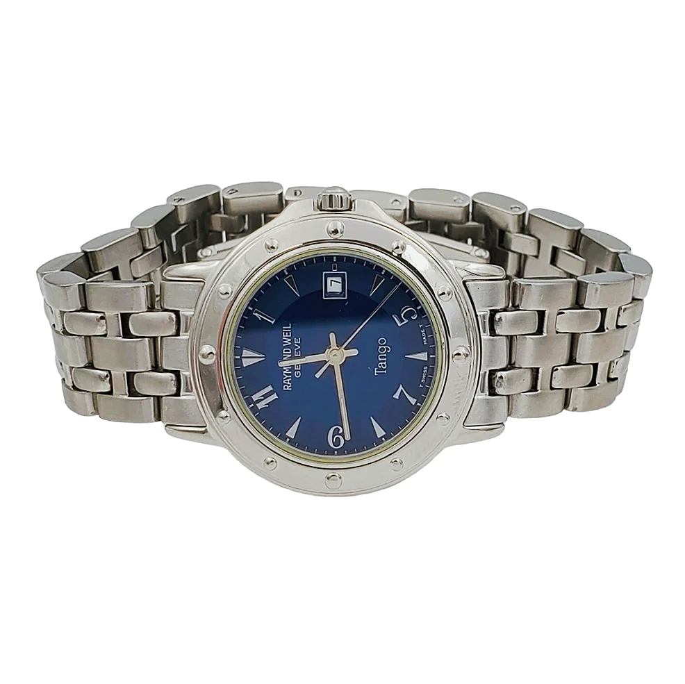 Ladies Raymond Weil Tango Stainless Steel Watch with Blue Dial Dial. (Pre-Owned 5560)