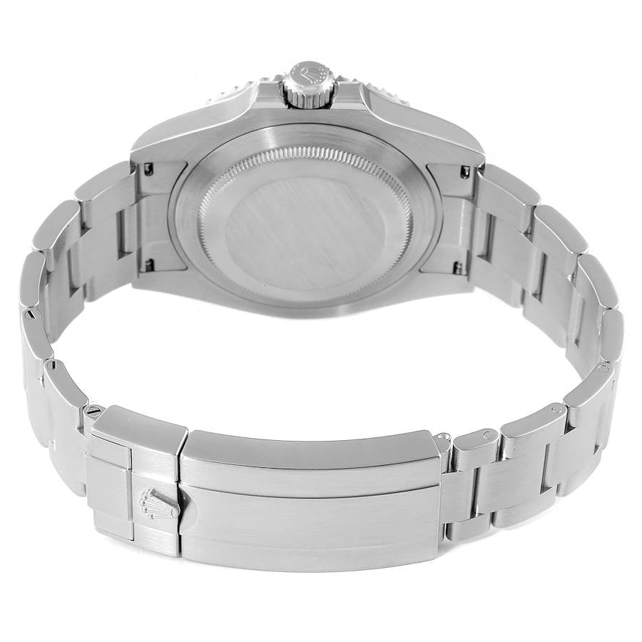 2015 Men's Rolex 40mm Submariner Date Oyster Perpetual Stainless Steel Watch with Black Dial and Black Bezel. (Pre-Owned Box/Card 116610LN)