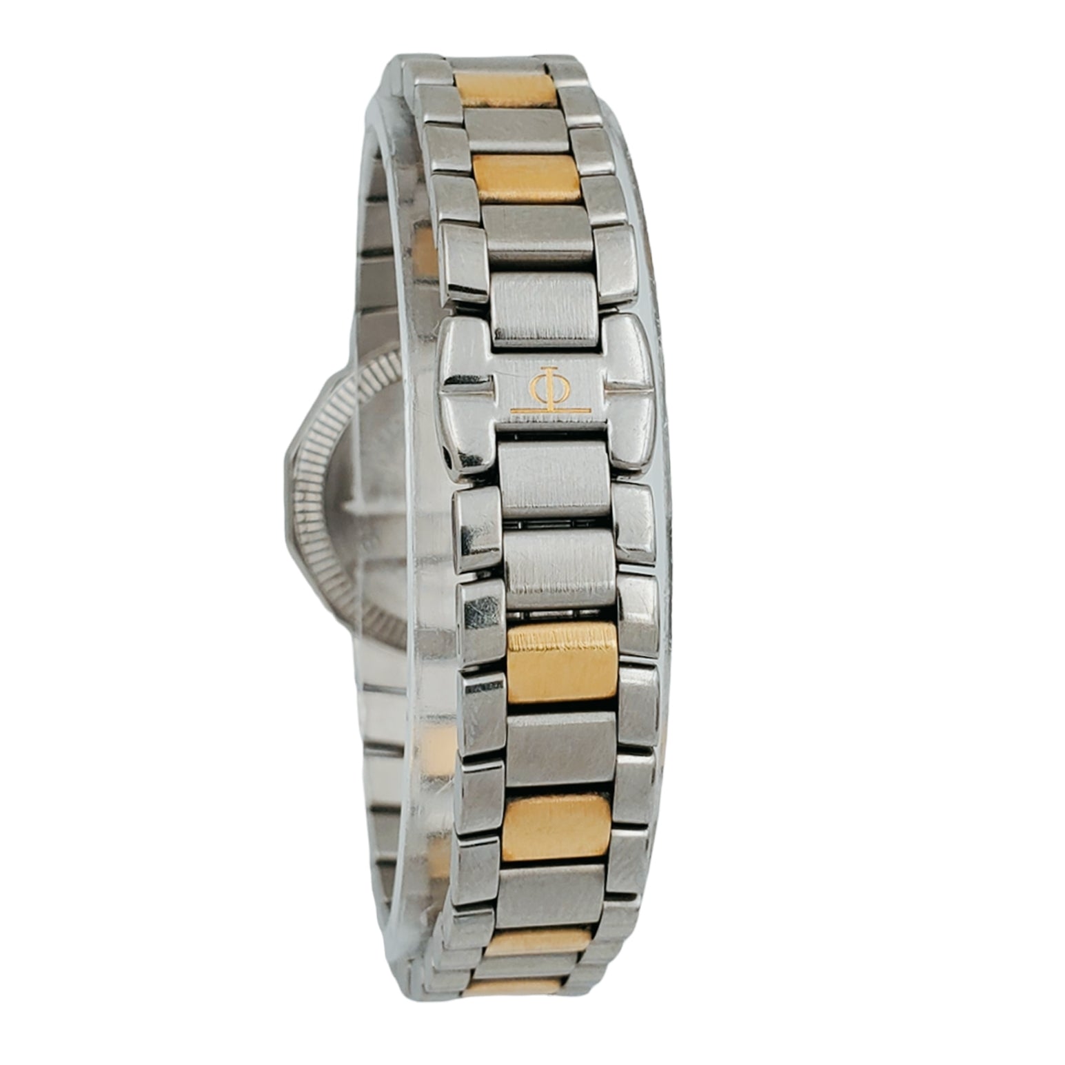 Ladies Baume & Mercier Riviera Two Tone Gold Plated / Stainless Steel Watch with Mother of Pearl Dial. (Pre-Owned)