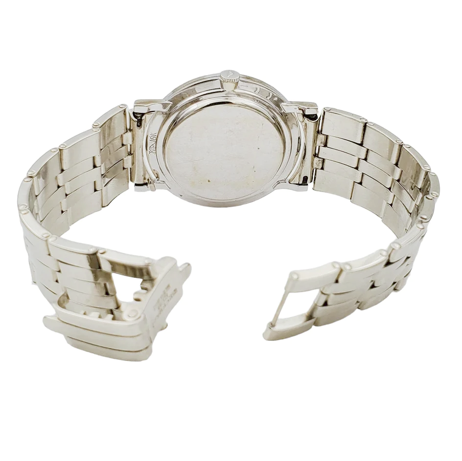 Men's Longines Vintage 32mm Watch with 14K White Gold Band, Egg Shell Dial and 18K White Gold Diamond Bezel. (Pre-Owned )