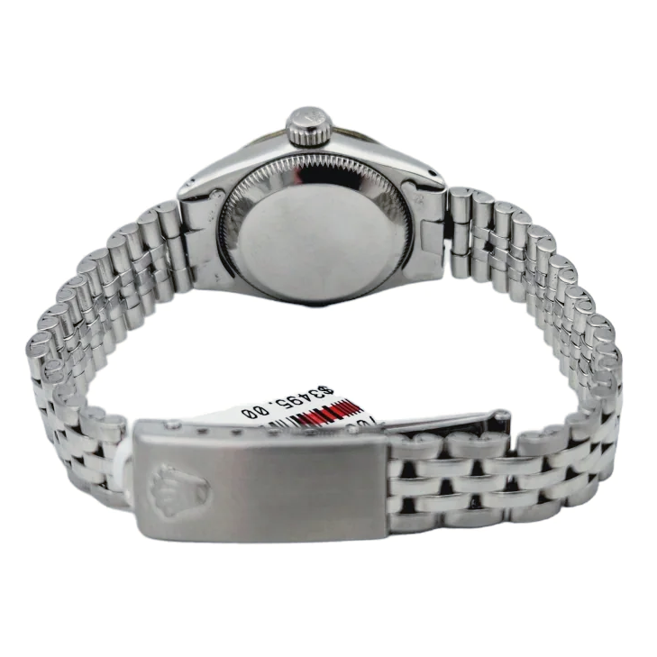 Ladies Rolex 26mm DateJust Stainless Steel Watch with White Dial and Fluted Bezel. (Pre-Owned)