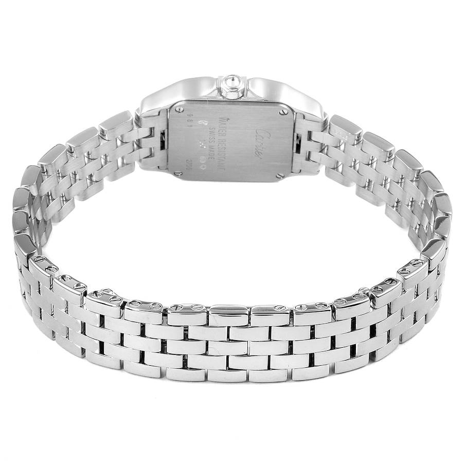 Ladies Medium Cartier Panthere Watch with 1.00 CT Custom Diamond Bezel and Lugs In Polished Finish. (Pre-Owned W25065Z5)