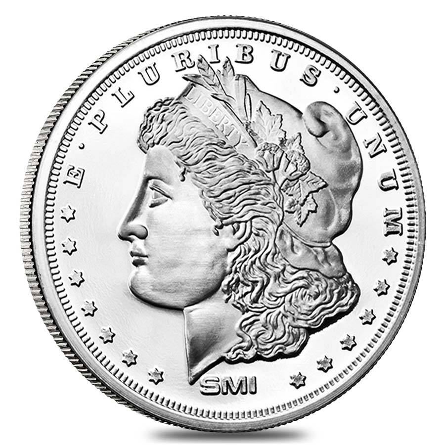 SMI Sunshine Mint 1 oz .999 Morgan Dollar Pure Fine Silver Coin. (TUBE OF 20)