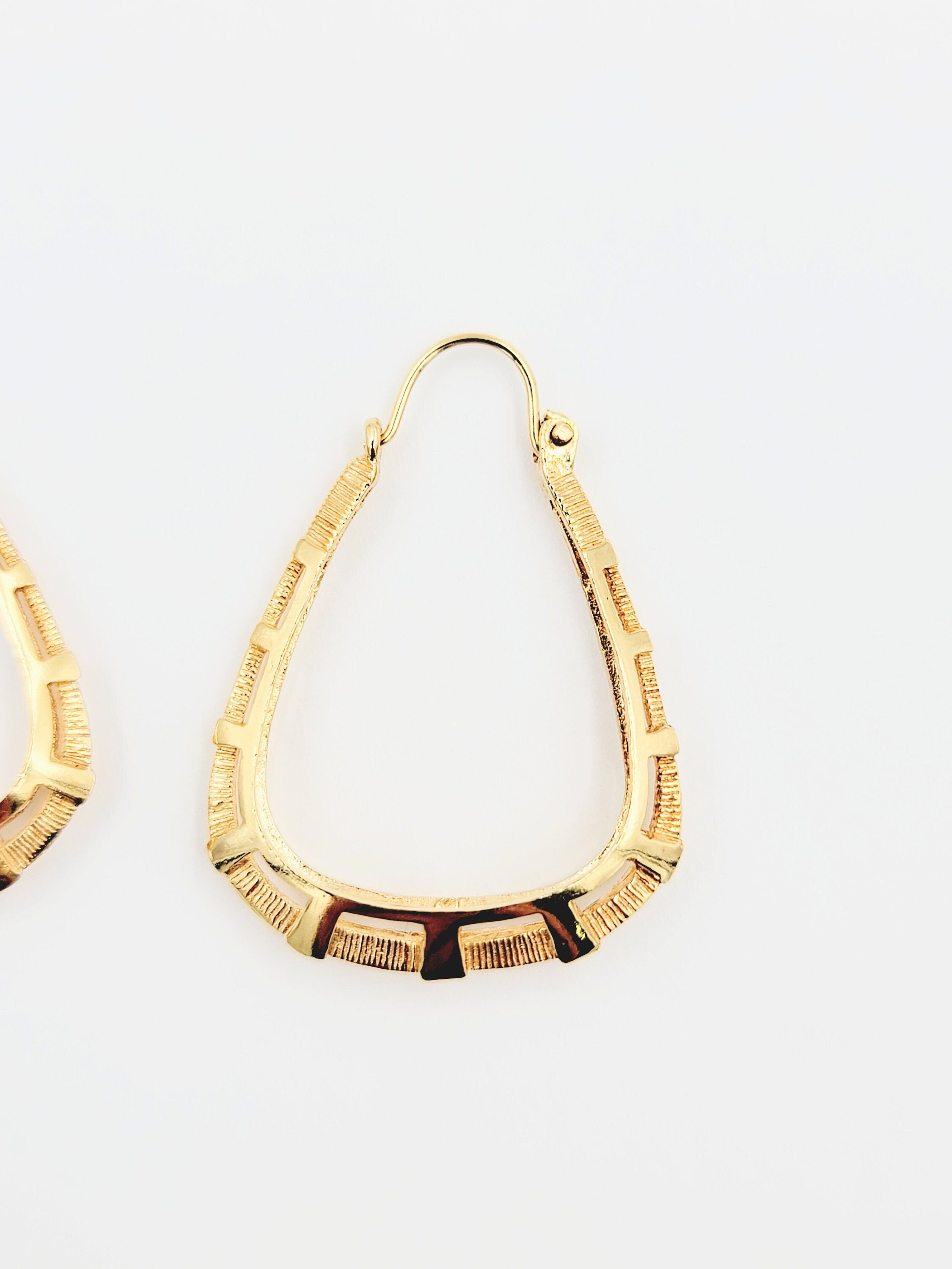 14k Yellow Gold Hoop Earrings