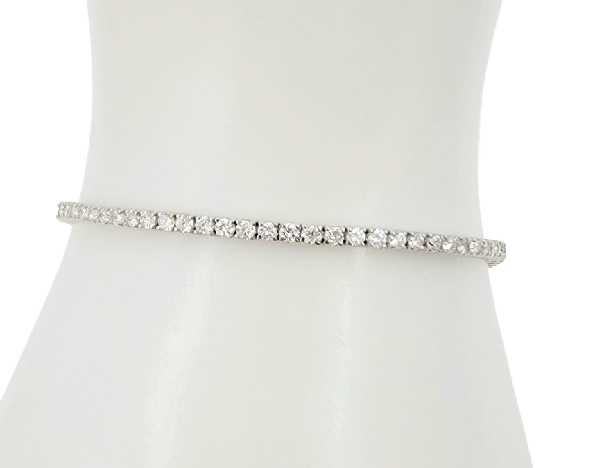 14k white gold tennis bracelet