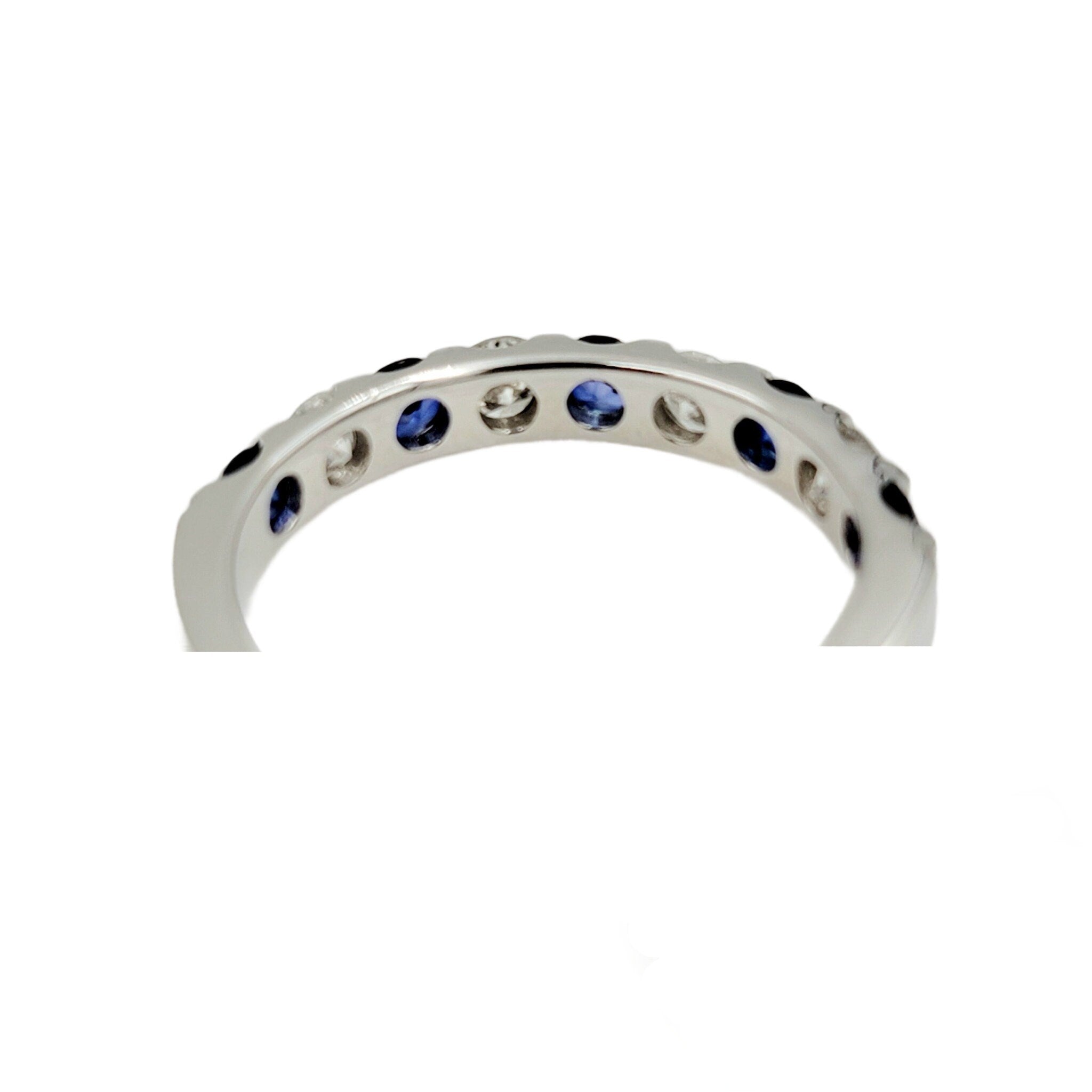 14k white gold and sapphire ring