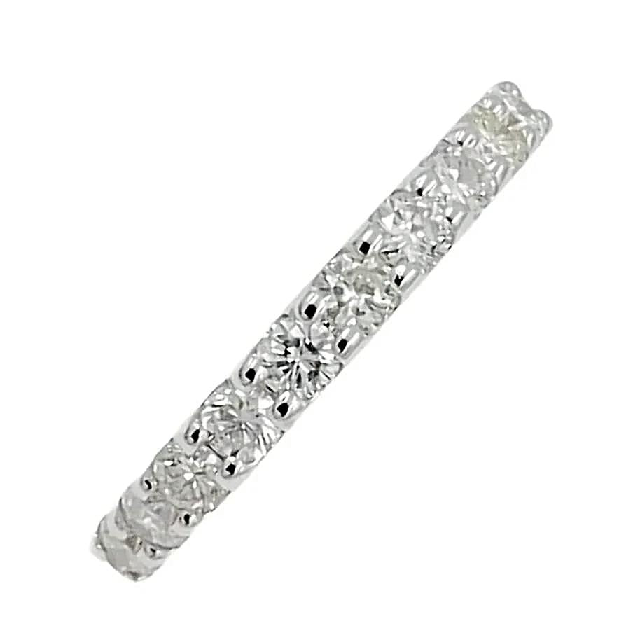 14k white gold diamond eternity band
