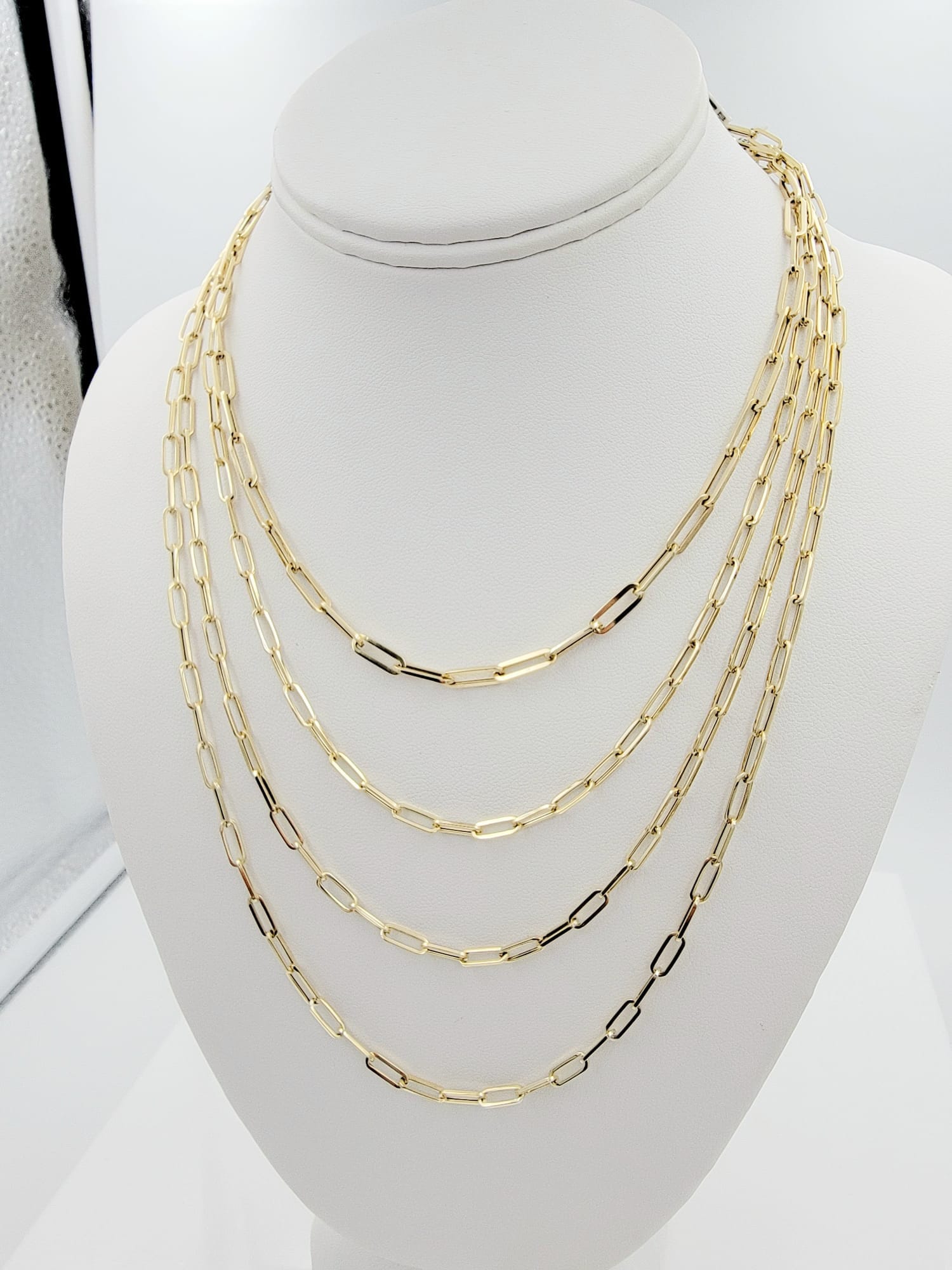 14k paperclip chain