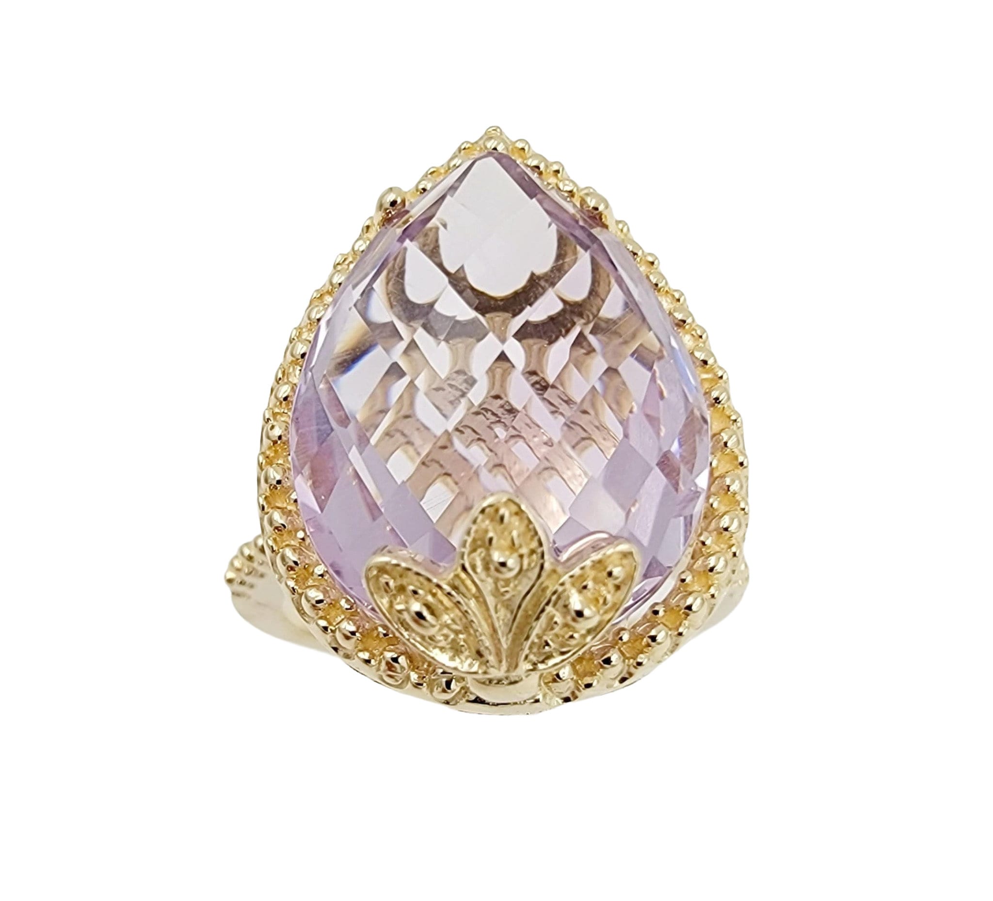14k yellow Gold Amethyst Ring, Gold Ring With Gemstone, Elegant Gold Ring, Amethyst Jewelry