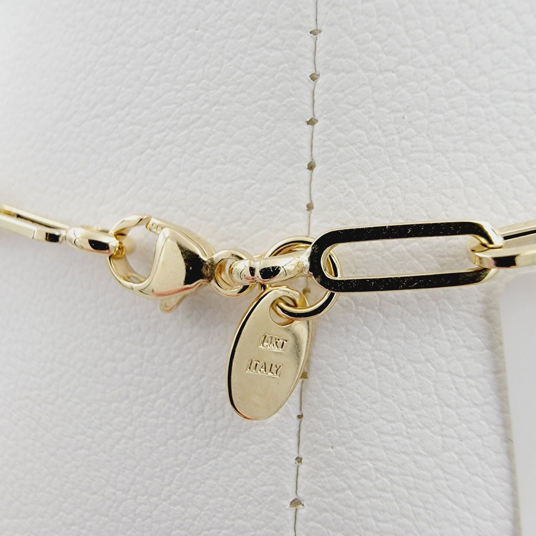 14k paperclip chain