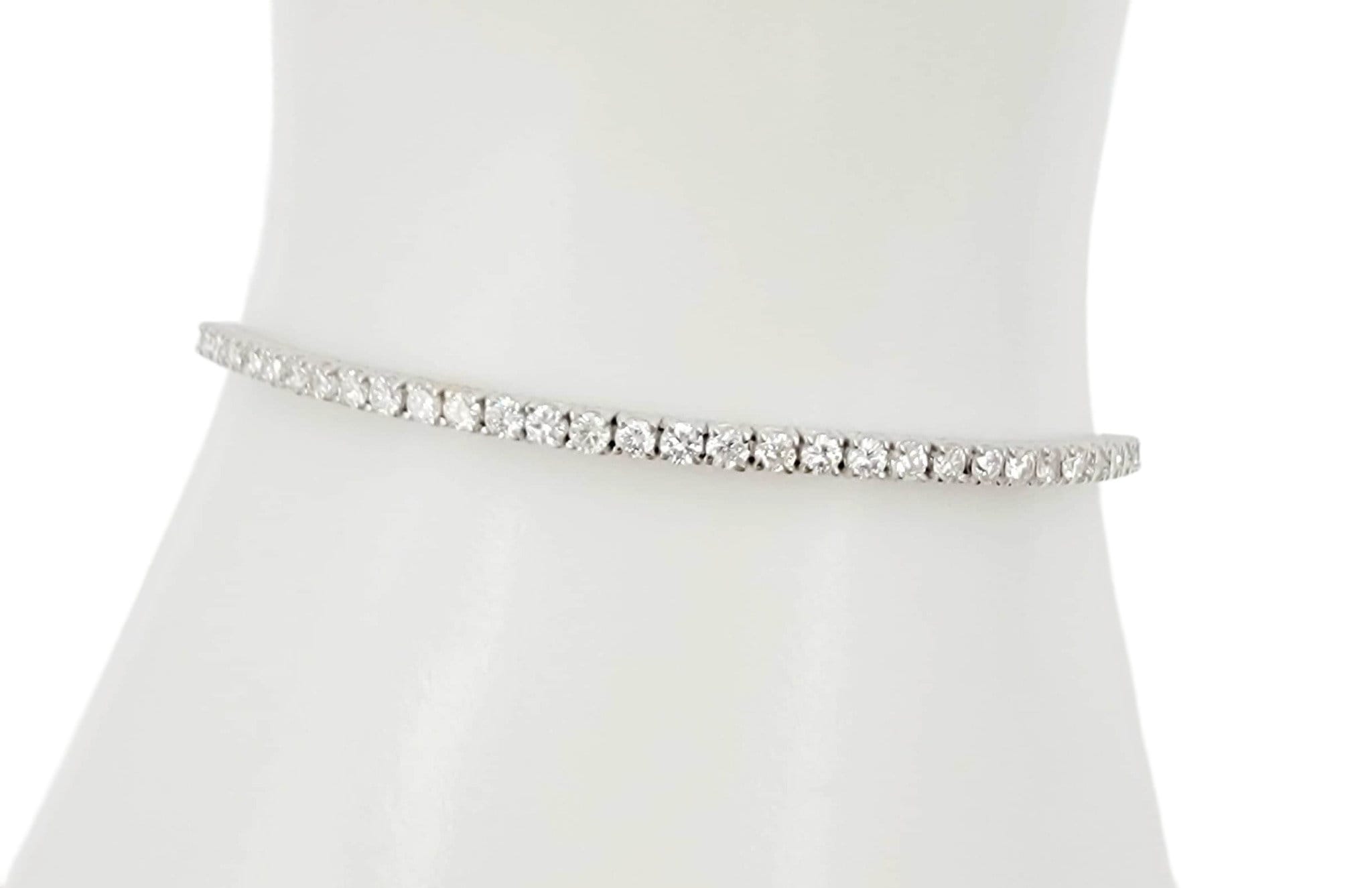 14k white gold tennis bracelet