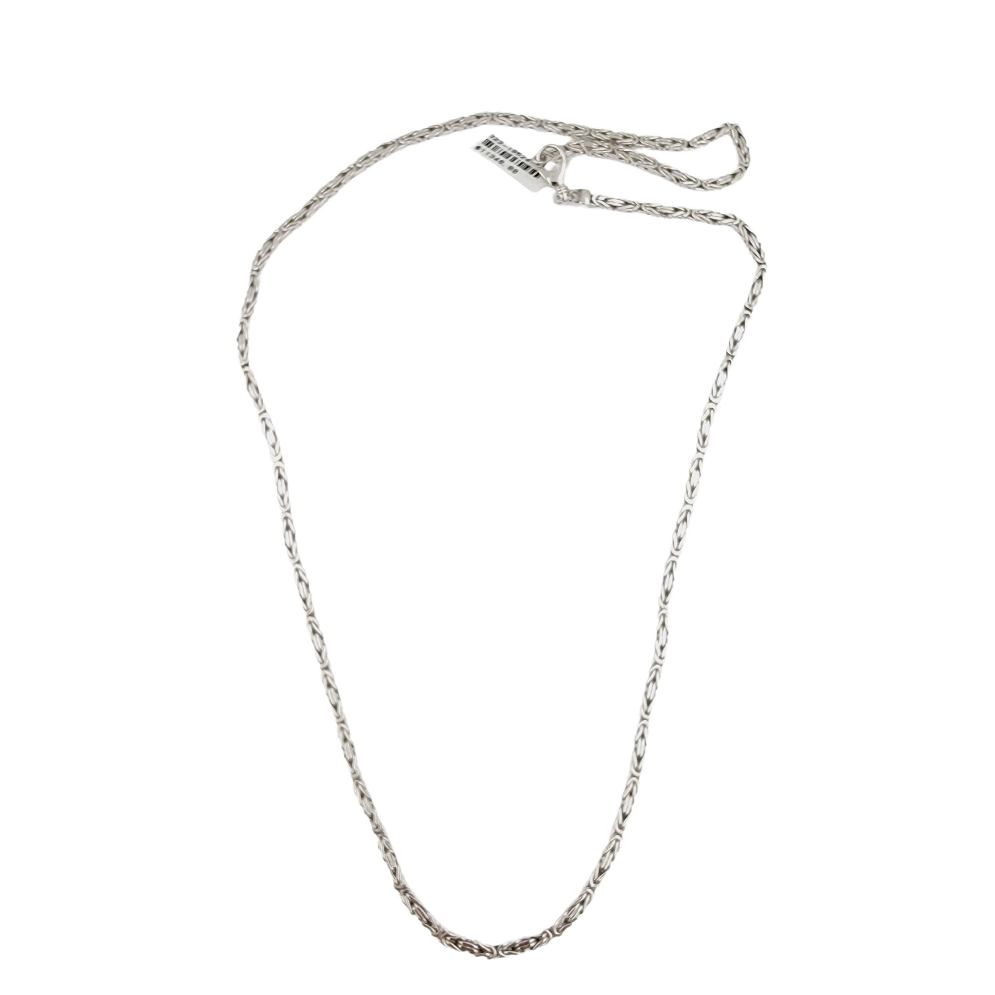 14k white gold Italian Byzantine Chain