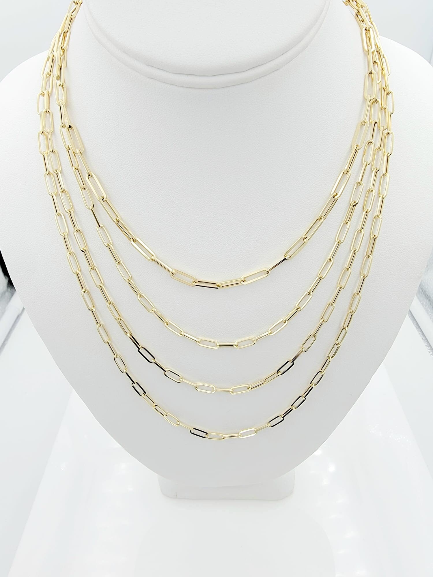 14k paperclip chain