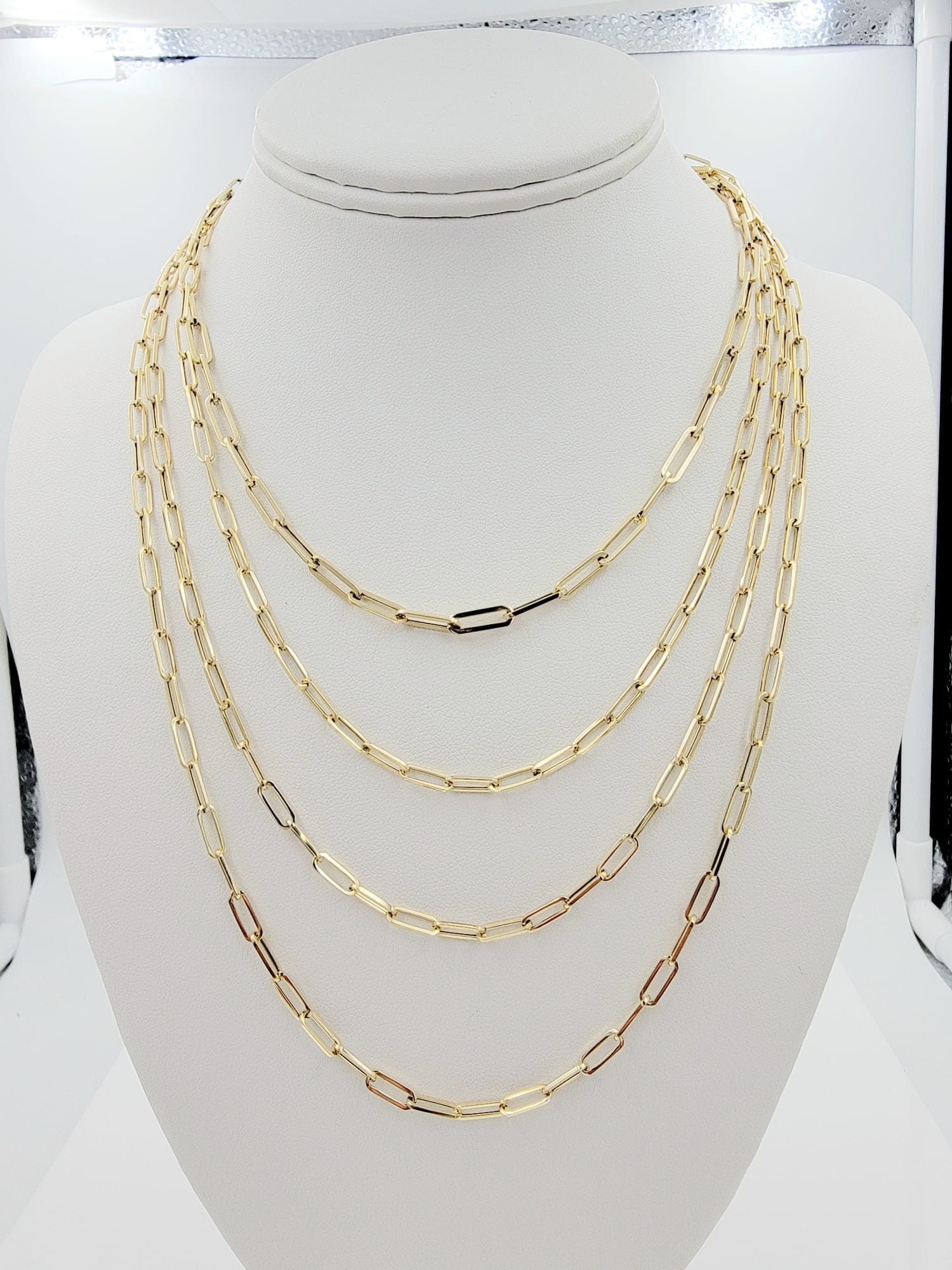 14k paperclip chain