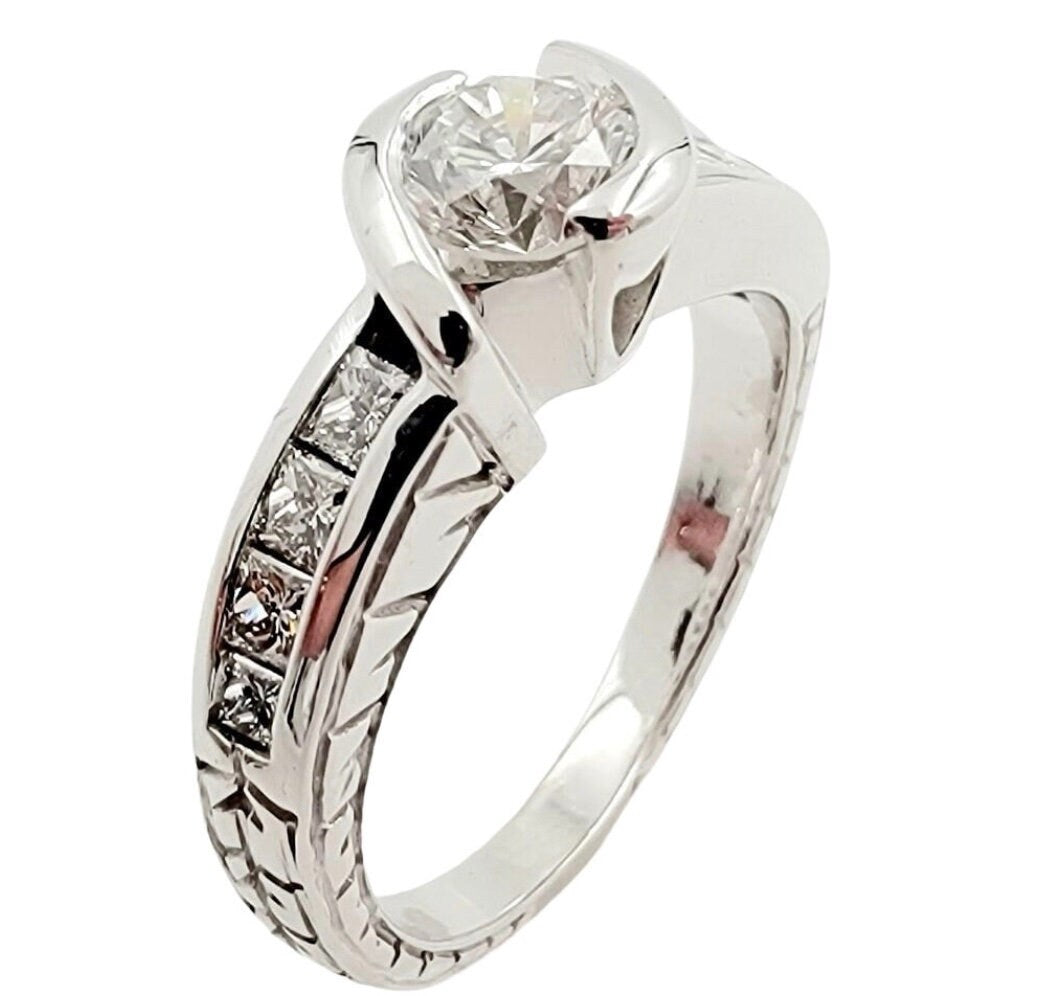 14k White Gold Lady's Statement Ring