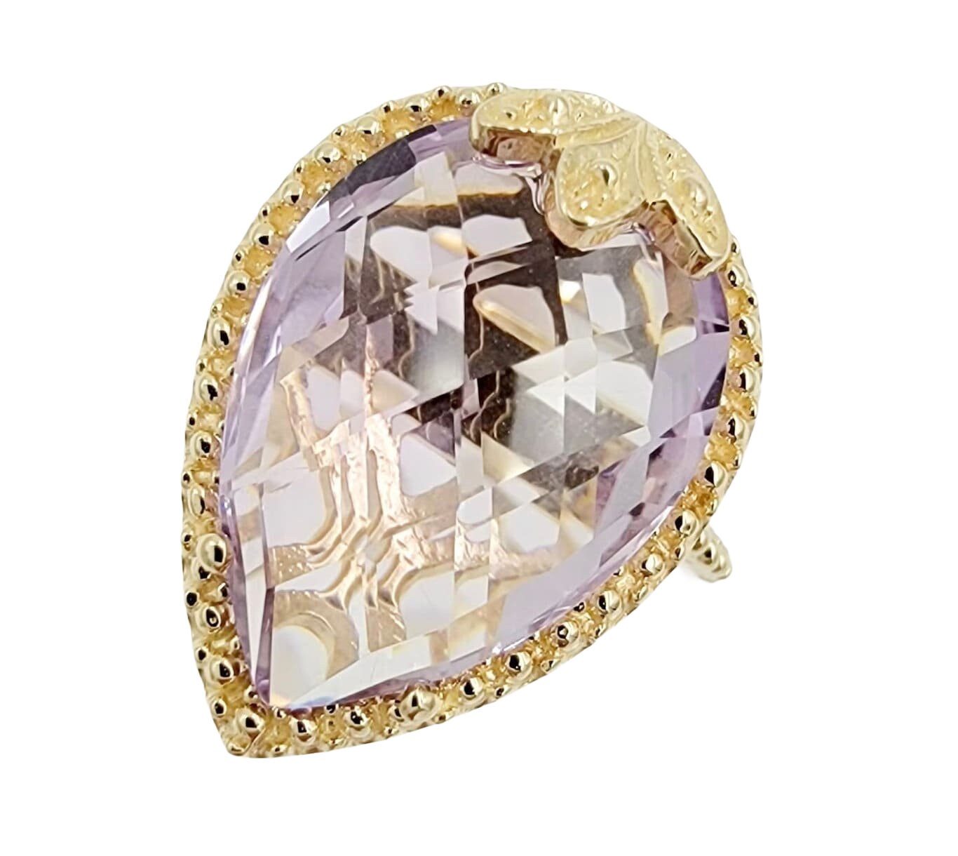 14k Yellow Gold Ring With Amethyst