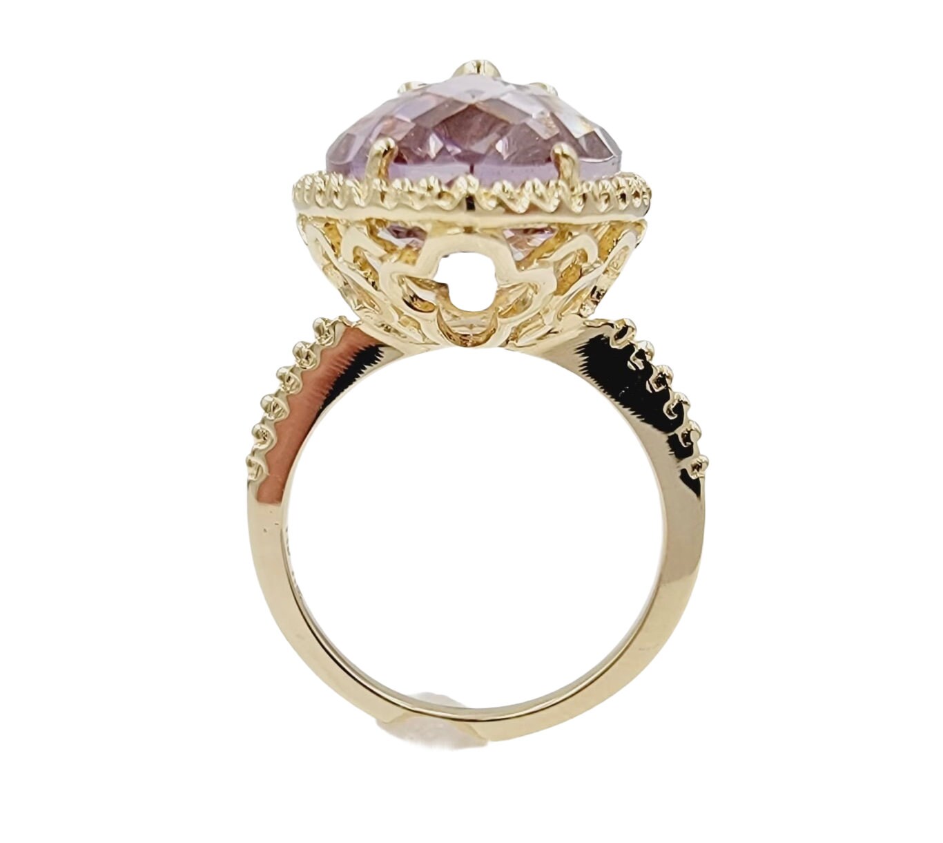 14k Yellow Gold Ring With Amethyst