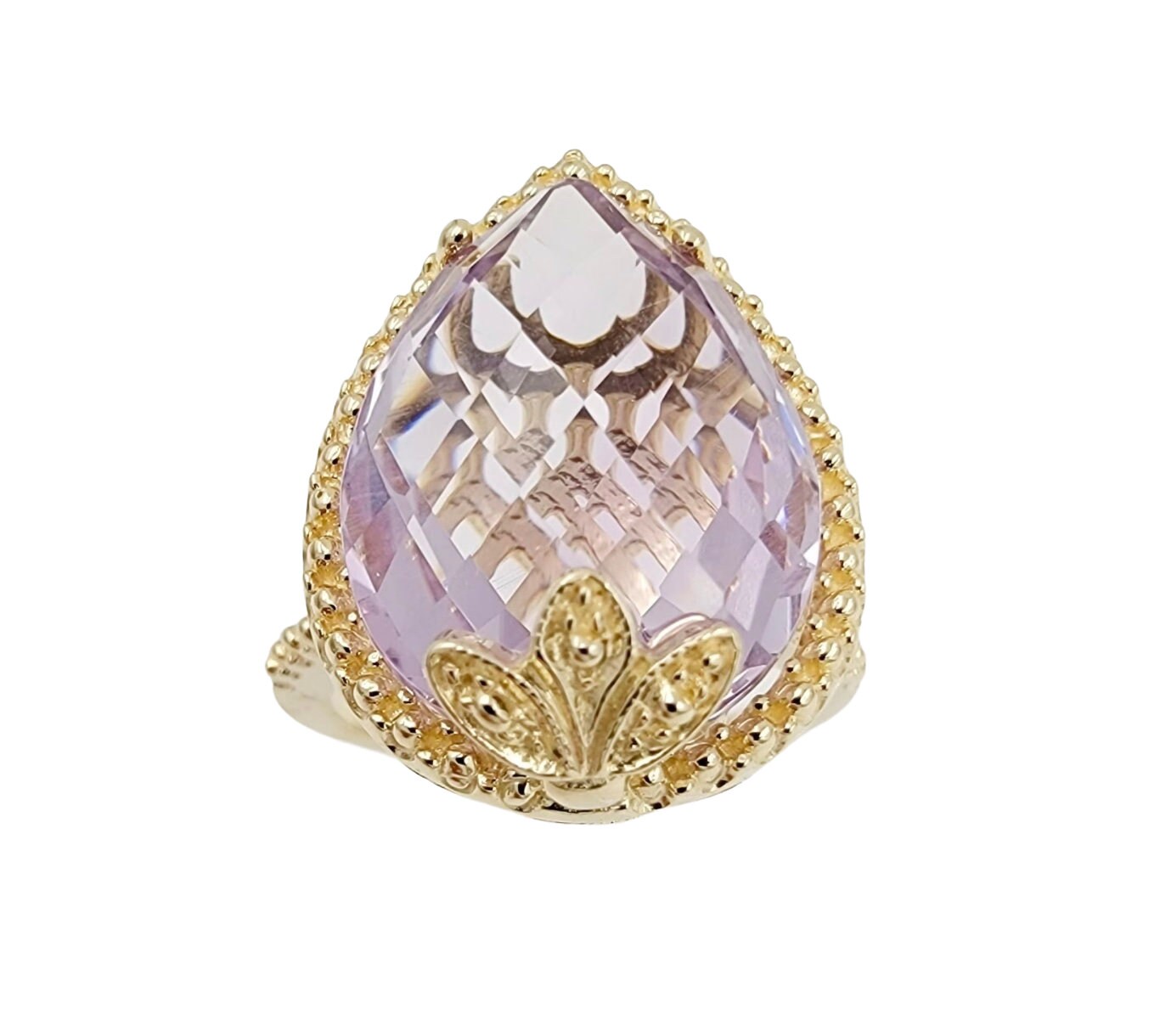 14k Yellow Gold Ring With Amethyst