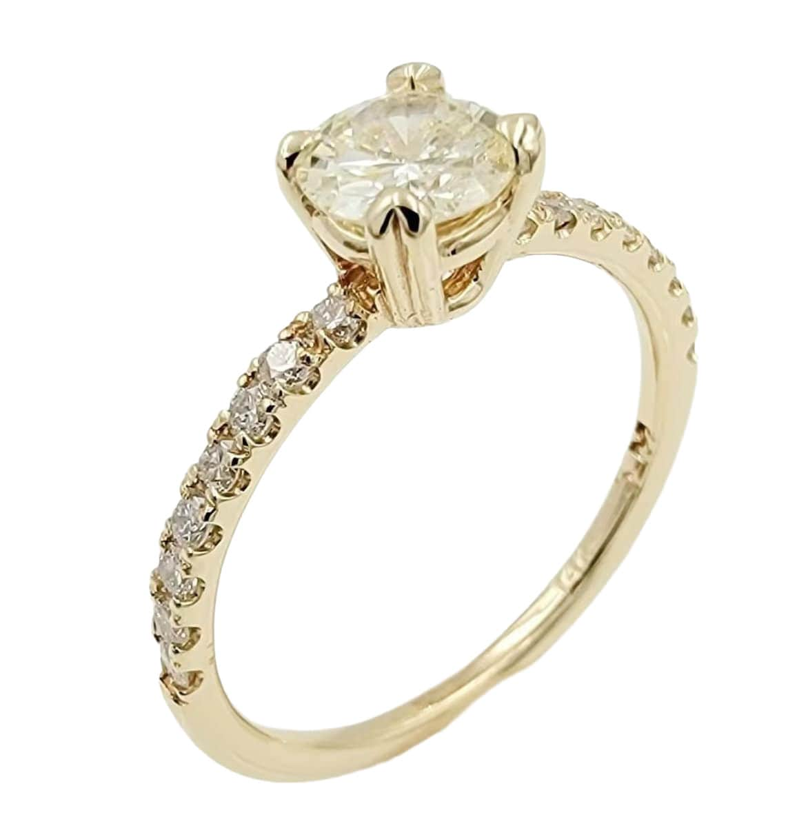 14k yellow Gold Diamond Wedding Ring