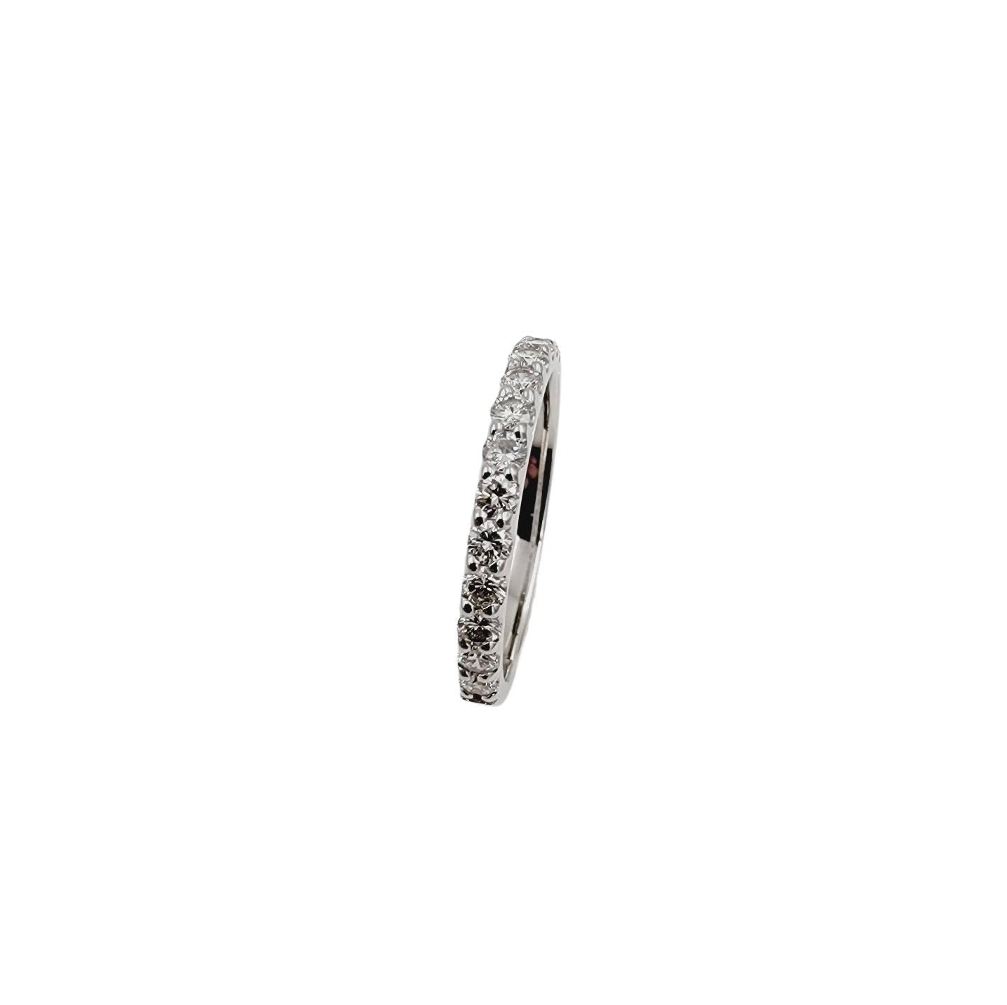 14k white Gold Diamond Half Eternity Band