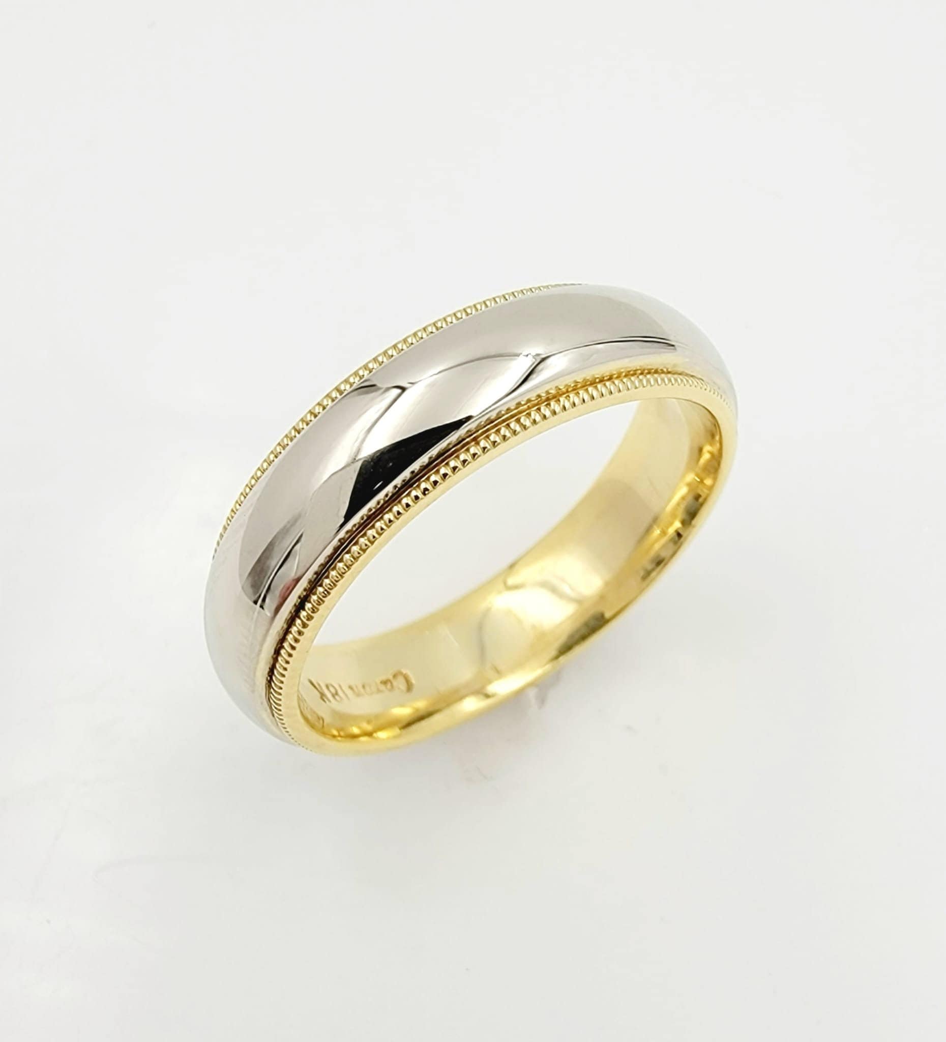 18k 2 Toned ring