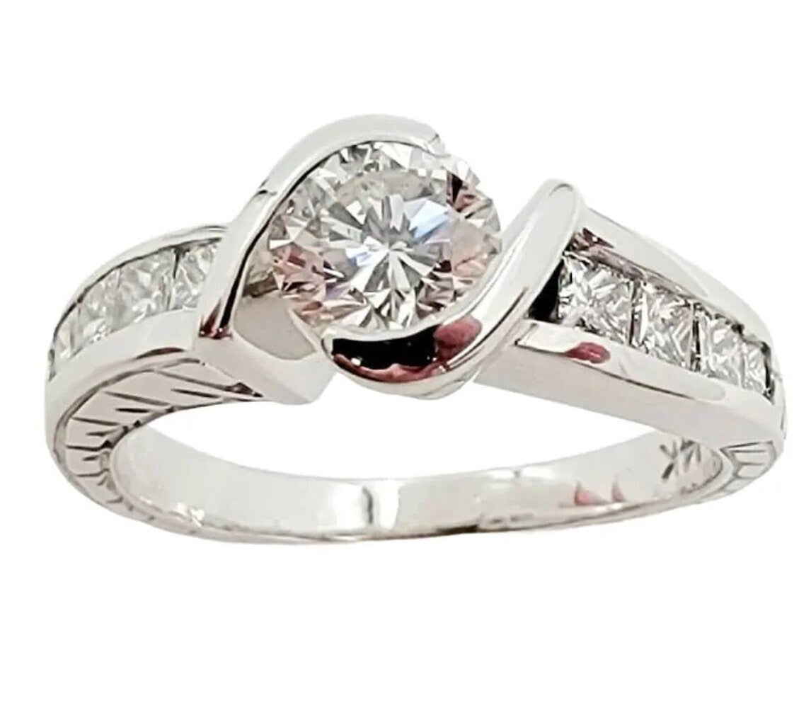 14k White Gold Lady's Statement Ring