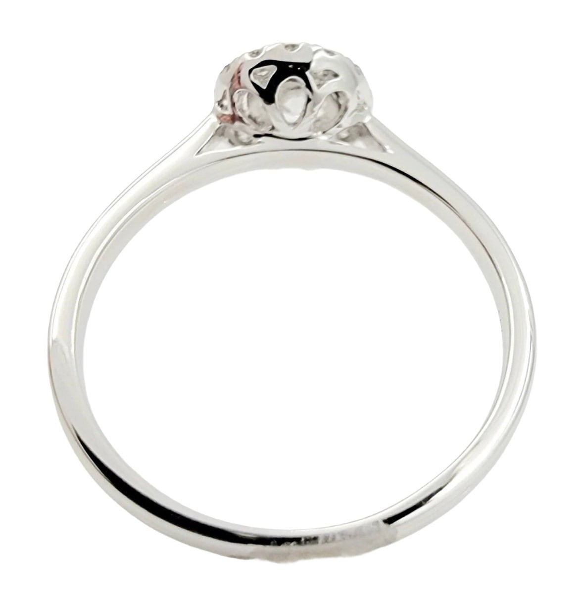 14k Diamond Solitaire Ring with Halo