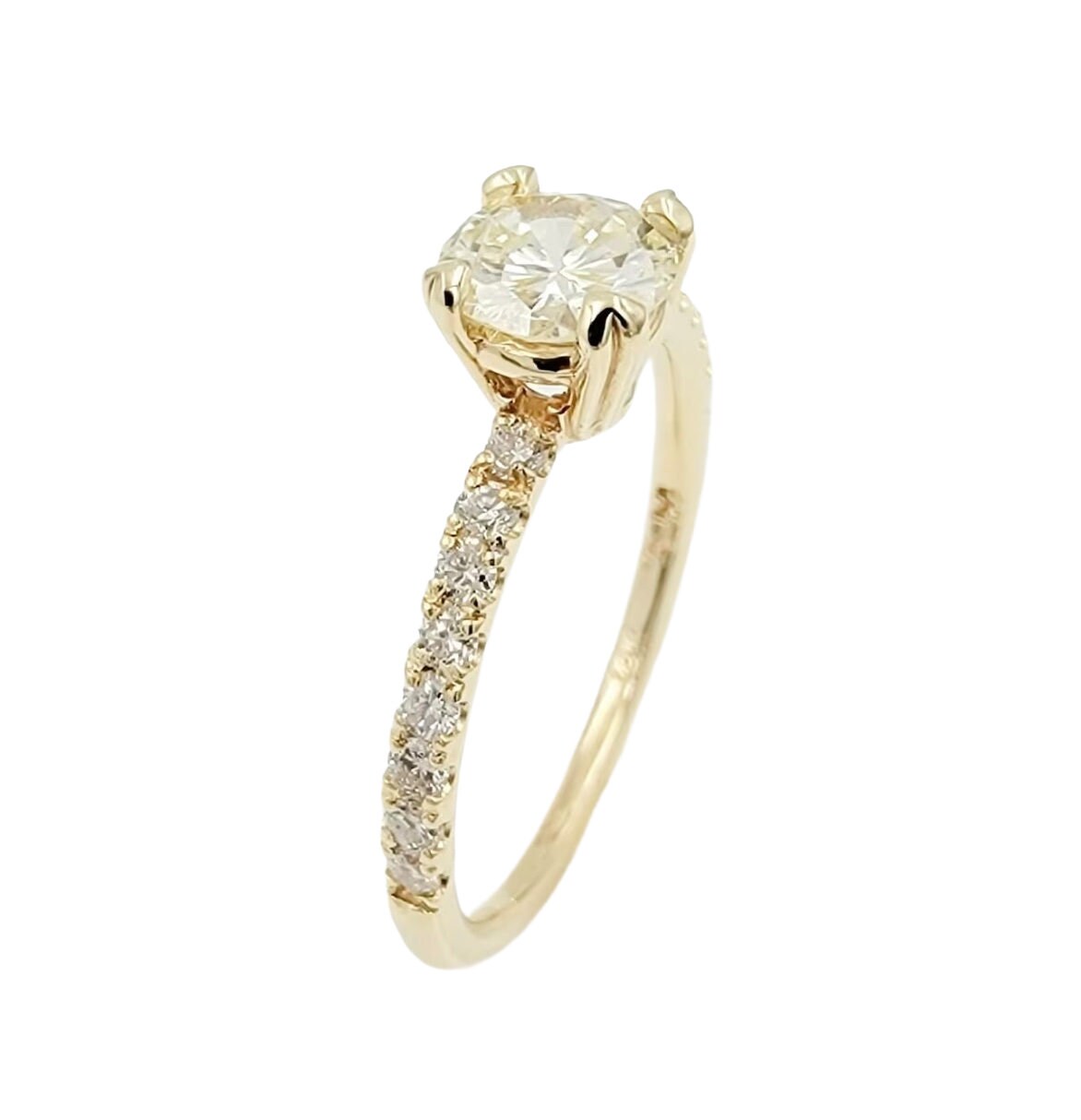 14k yellow Gold Diamond Wedding Ring