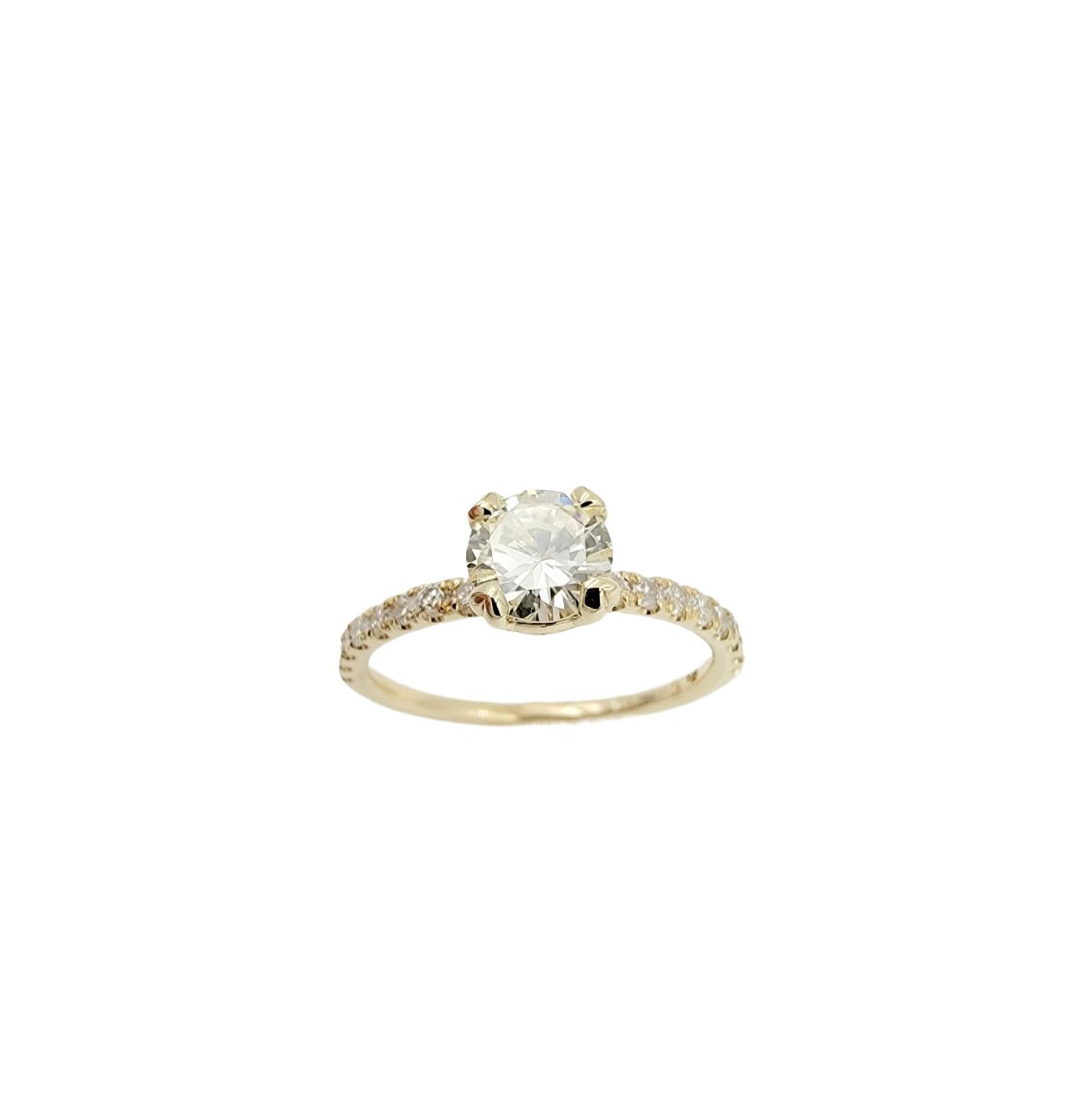 14k yellow Gold Diamond Wedding Ring