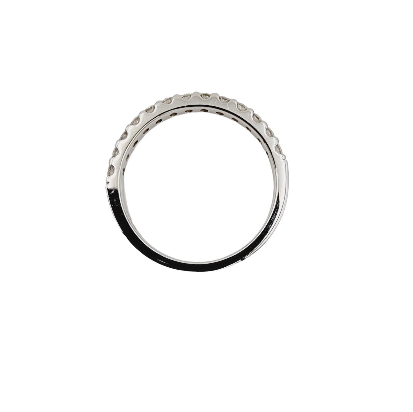 14k white Gold Diamond Half Eternity Band