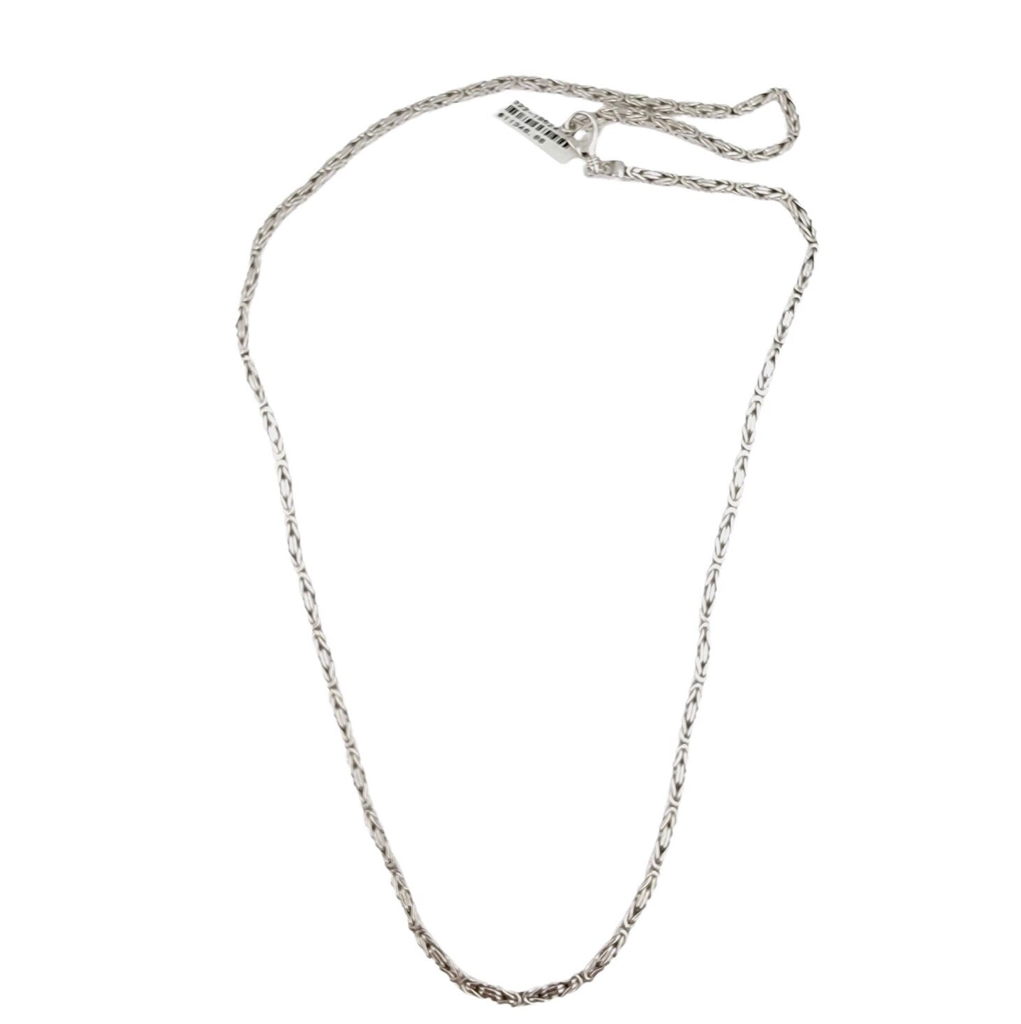 14k white gold Italian Byzantine Chain