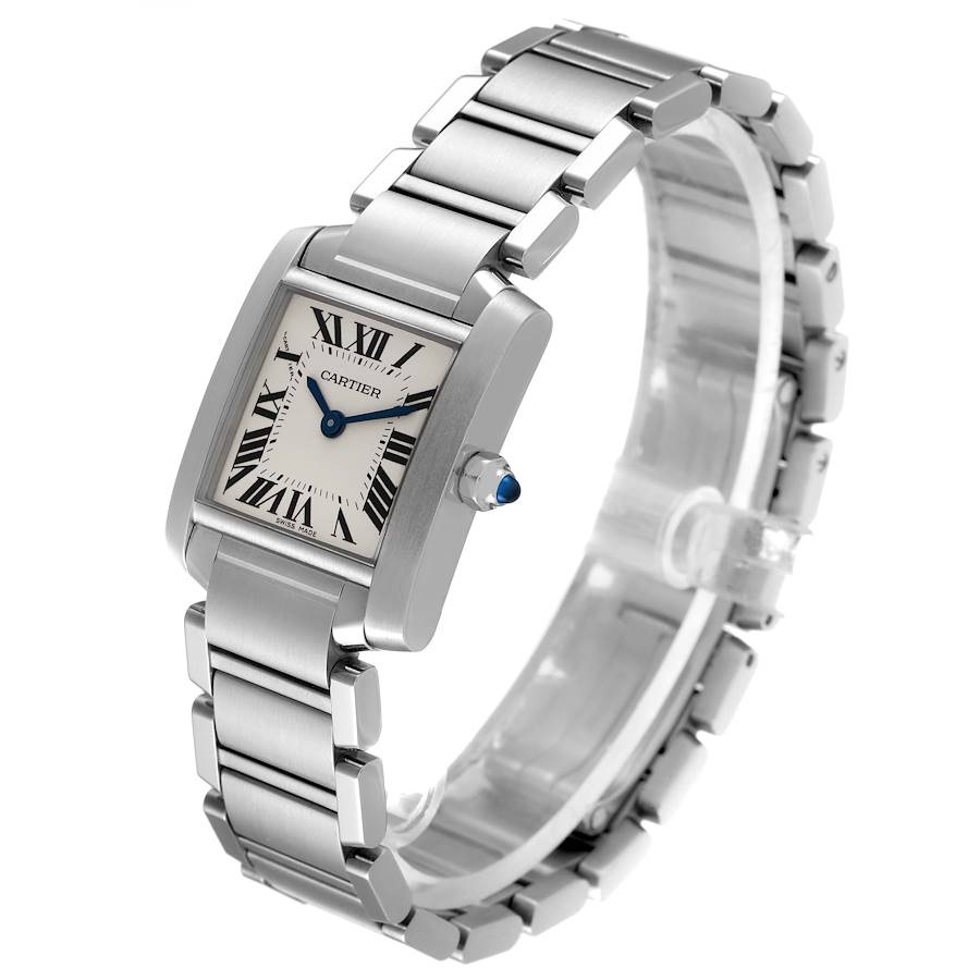 Ladies Small Cartier Tank Francaise Watch In Polished Finish. (Pre-Owned)