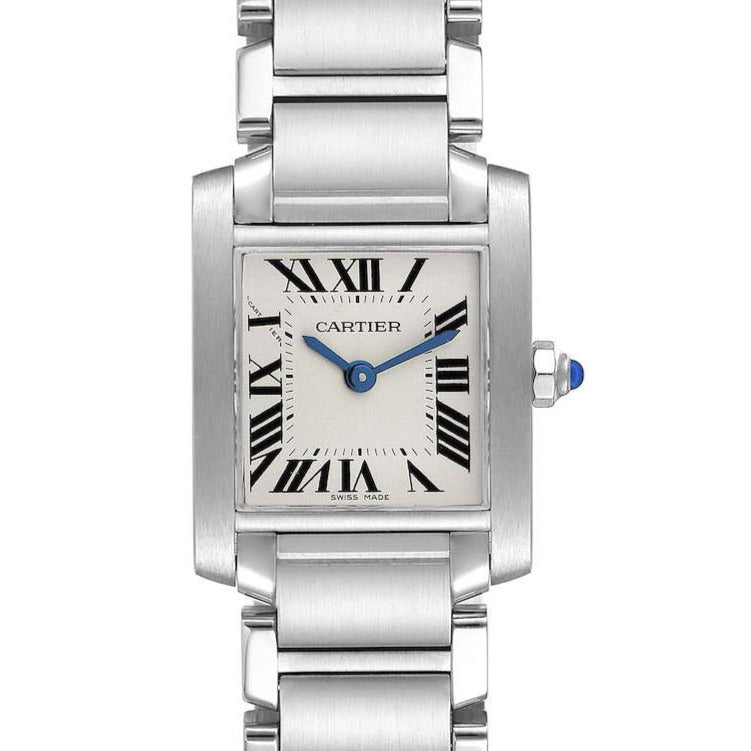 Ladies Small Cartier Tank Francaise Watch In Polished Finish. (Pre-Owned)