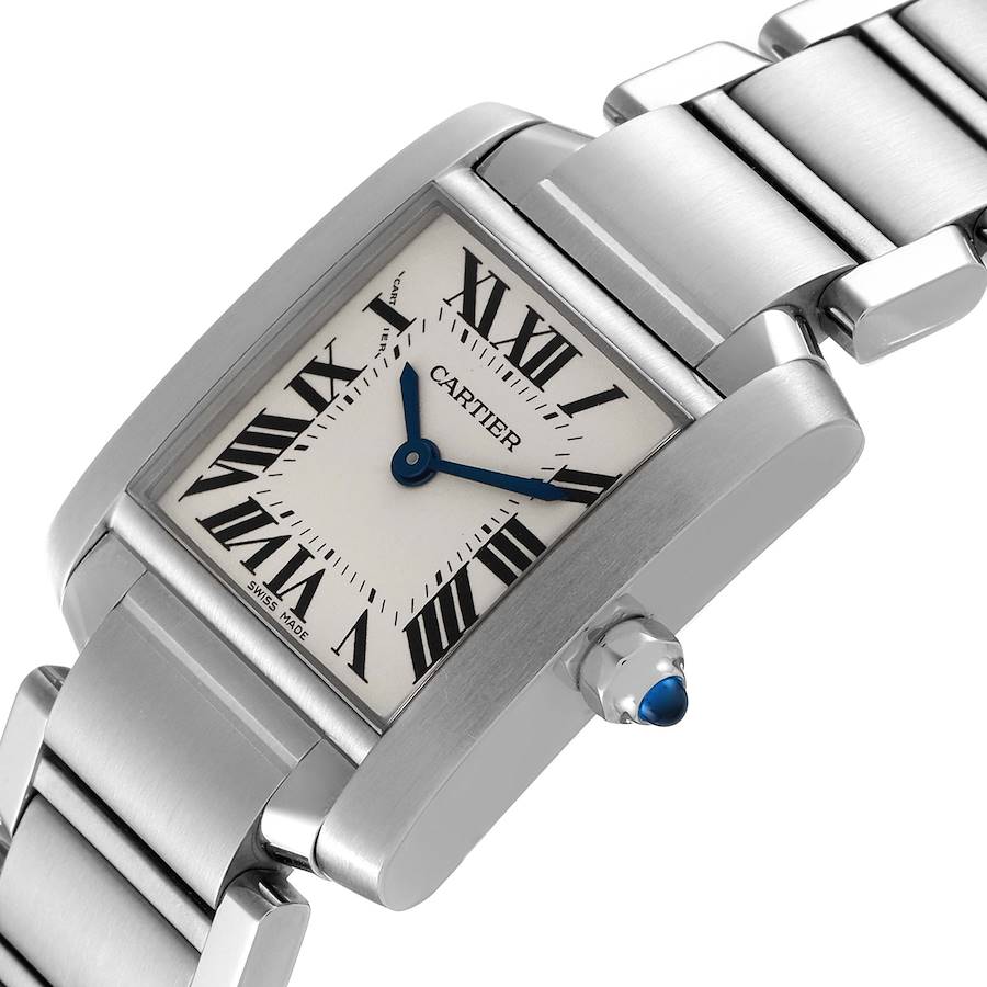 Ladies Small Cartier Tank Francaise Watch In Polished Finish. (Pre-Owned)