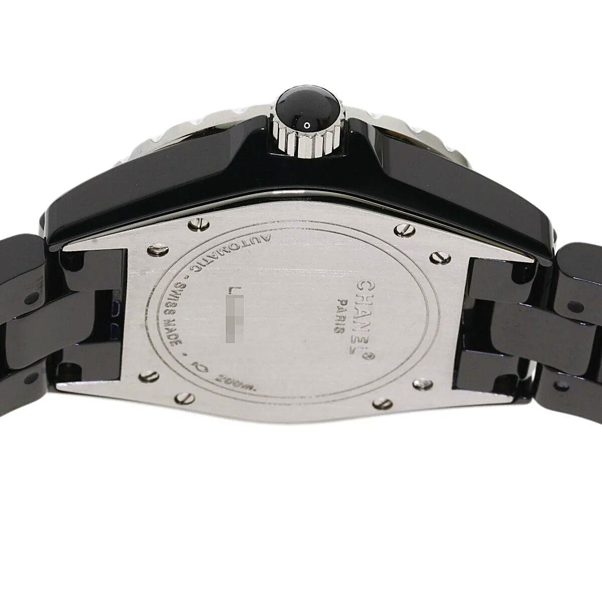 Ladies Chanel J12 - 33mm Black Ceramic Band Watch with High Precision Quartz Movement and Diamond Bezel. (Pre-Owned)