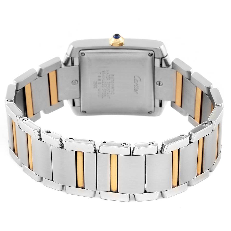 Unisex Large Cartier Tank Francaise Two Tone Watch with 18K Yellow Gold / Stainless Steel Polished Finish. (Pre-Owned)